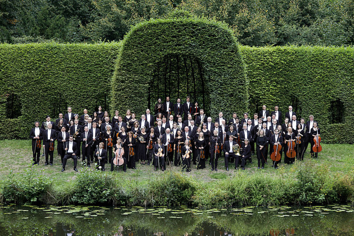 Bremer Philharmoniker Orchesterbild in der Besetzung 2014/2015 im Bürgerpark